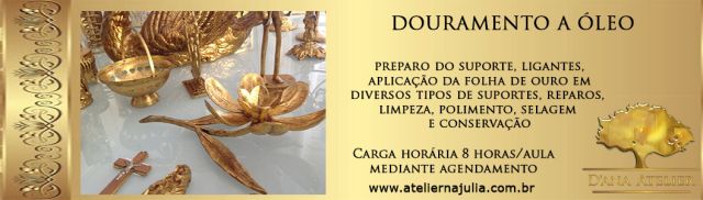 curso Douramento a óleo no atelier ana julia ps