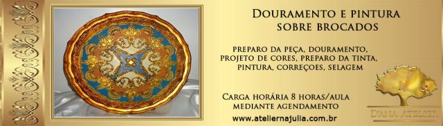 curso douramento e pintura sobre brocados no atelier ana julia ps